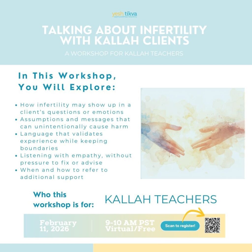 Talking About Infertility With Kallah Clients